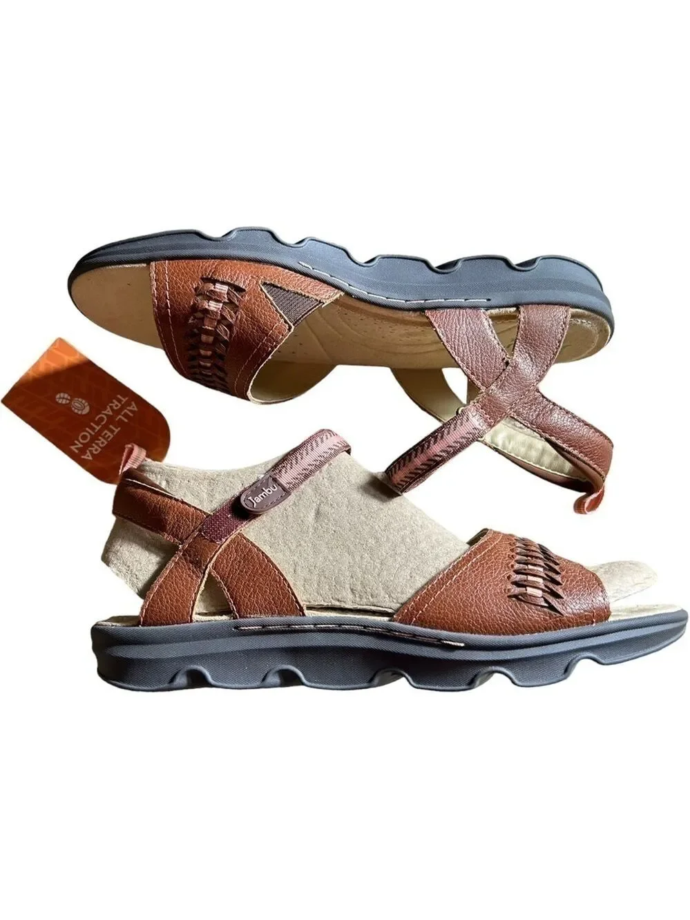 Jambu Brown Monaco Leather Sandal - Women